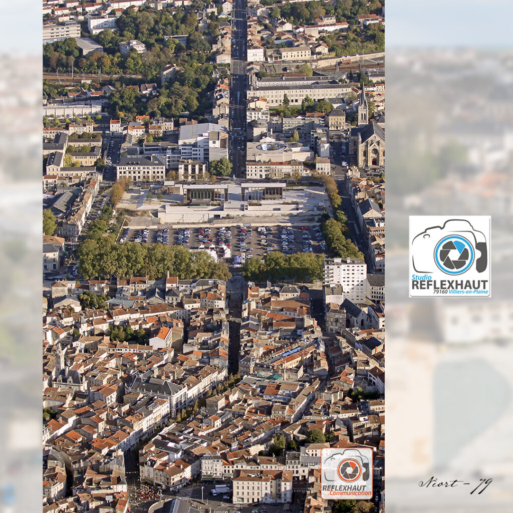 Photo aérienne - Drone Niort -Ville de Niort - Photographe vue-aérienne