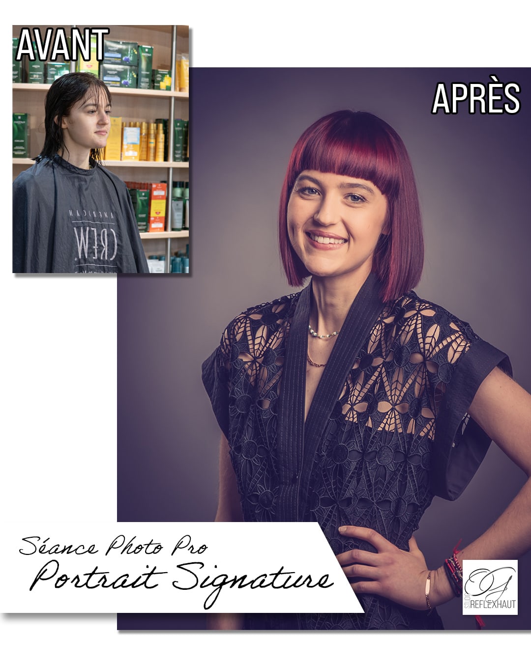 Avant/après : Portrait Signature à 10min. de Niort
