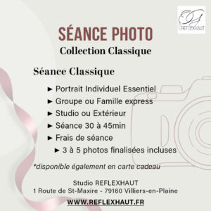 Offre Séance Photo Classique par REFLEXHAUT
