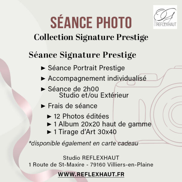 Séance Photo Haut de Gamme - Signature Prestige