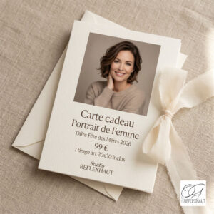 Carte cadeau Portrait de Femme — Offre Fête des mères 2026