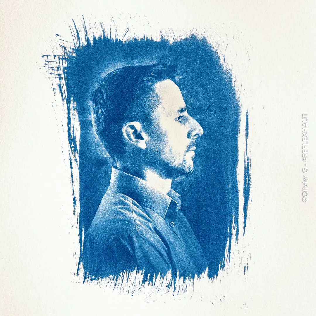 Portrait Cyanotype - Olivier GERMAIN - Photographe REFLEXHAUT