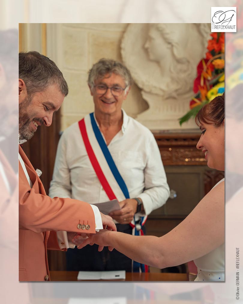 Aurélie et Mickaël photographiés lors de leur mariage près de Niort.